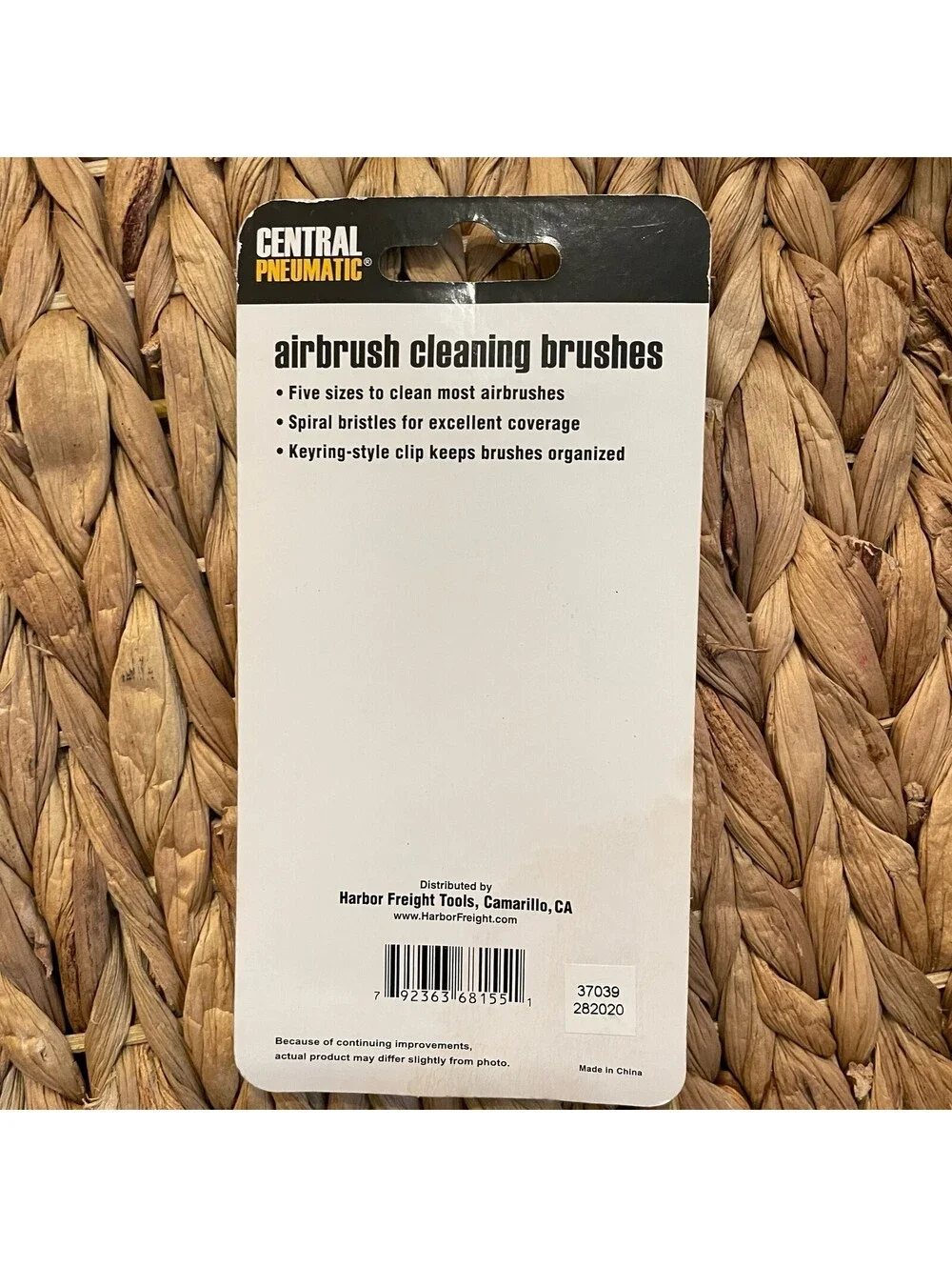 ✅Central Pneumatic Airbrush Kit and 5 Piece Cleaning Brush Set#️⃣0968